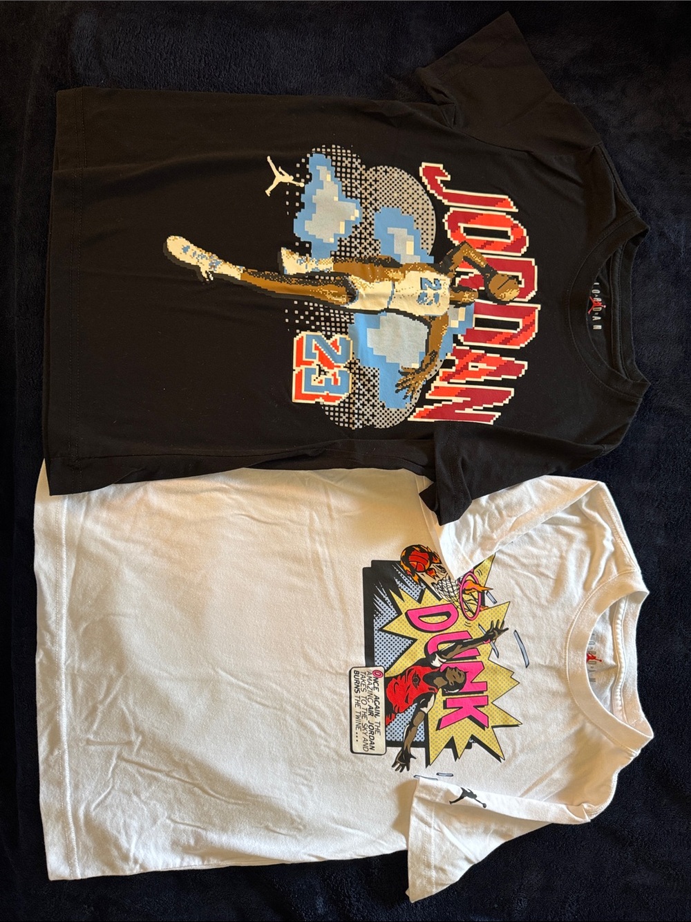Jordan Black Tee and White Tee (2)